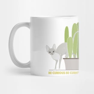 Curious cat Mug